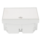 Caja de Suelo Estanca / IP66 / Interior y Exterior / Sistema de Drenaje / Cierre de Seguridad / Alta Resistencia