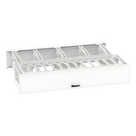 Organizador de Cables Horizontal / Alta Densidad / Doble Frontal y Posterior / Rack 19 in / 2UR / Categoría 6 y 10G