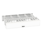Organizador de Cables Horizontal / Alta Densidad / Doble Frontal y Posterior / Rack 19 in / 2UR / Categoría 6 y 10G