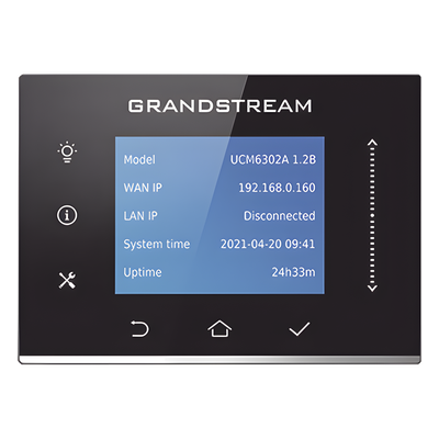 IP-PBX UCM6302A / 500 Usuarios / 75 Llamadas Simultáneas / 2 FXO + 2 FXS / 3 Puertos Gigabit PoE+ / Solución Híbrida On-Premise y Cloud