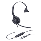 Diadema USB Profesional / Mono / Cancelación de Ruido AI / Altavoz 35 mm / USB-C/A Plug-and-Play / Certificación Microsoft Teams