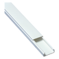 Canaleta blanca de PVC auto extinguible, sin división, 20 x 10 mm, tramo de 2.5 m (5101-01260)