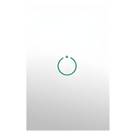 Interruptor Táctil Z-Wave Plus / 1 Botón / AC 85-260V / Frecuencia Ajustable / Panel Touch Inalámbrico