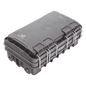 Caja de Distribución de Fibra Óptica para 24 Empalmes, con 8 acopladores SC/APC simplex, Exterior IP65, Color Negro