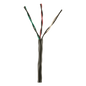Bobina de Cable de Cobre de 3 Pares Clase 4 Para Sistemas FMPS, 16 AWG, Sin Blindaje, CMR (Riser), Uso Interior/Exterior, Color Negro, Carrete de 609 metros