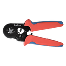 Pinza de Crimpado / Trinquete 6\" / Rango 26-8 AWG (0.25-10 mm²) / Acero al Carbono / Mordazas Hierro-Níquel / Mango PVC Antideslizante