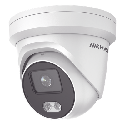 Turret IP 4 Megapixel / Imagen a Color 24/7 / Lente 4 mm / Luz Blanca 30 mts / WDR 130 dB / Exterior IP67 / Micrófono Integrado / Captura Facial / Videoanaliticos (Filtro de Falsas Alarmas) / Metal