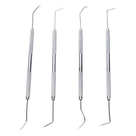 Juego de herramientas para soldadura / 4 piezas / Ganchos recto, diagonal, curvo y encorvado / Diseño ergonómico