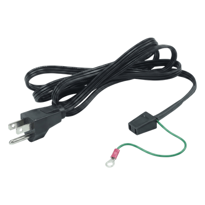 Cable de Alimentación para Ventilador / 1 Conector / 1.52 m (5 ft) / Cobre / Enchufe 3 Puntas con Tierra / Compatible con Ventiladores Compactos Hoffman