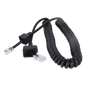 Cable para Micrófono de Radio Móvil / Conector RJ-45 de 6 Pines / Longitud 300 mm (11.8 in) / Cobre Desnudo / Temperatura -20~105°C / Funda PP-PU