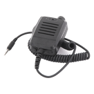 Micrófono-Bocina de Solapa / Conector Jack 3.5 mm / Diseño Compacto / Radiocomunicación Discreta / Ambientes Ruidosos