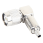 Conector TNC Macho en Ángulo Recto para Cable RG-58/U, LMR-195 Níquel/ Oro/ Teflón.â€‹
