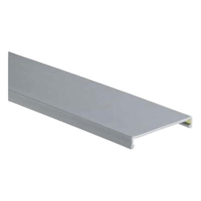 Tapa para Canaleta Ranurada, de 23.9 de Ancho, 1830 mm de Largo, Color Gris