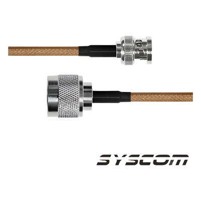 Cable RG-142/U de 60 cms, con conectores BNC Macho a N Macho.