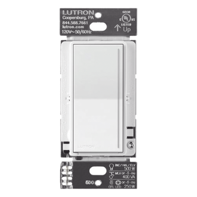 Atenuador auxiliar de pared para control desde múltiples ubicaciones (3 vías o más), sistema RadioRA 3