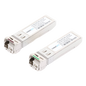 Transceptores Ópticos Industriales Bidireccionales SFP+ (Mini-Gbic) / Monomodo 1270 & 1330 nm / 10 Gbps / 10GBASE / Conector LC/UPC Simplex / DDM / Hasta 3 km / 2 Piezas