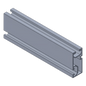 Riel de Aluminio para Montaje Fotovoltaico / Serie 6000 / 4.72 m (15.5 ft) / 3.74 kg por Pieza / Compatible con Techos Planos e Inclinados