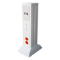 Mini Columna para Concentrar, Distribuir y Ordenar Cables de Energía Eléctrica o Puertos de Datos de Telecomunicaciones (10000-01000)