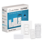 Kit de inicio Caseta Wireless con hub Smart Bridge, atenuador de pared, control Pico y placa Claro para controlar la iluminación desde la app Lutron