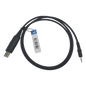 Cable de Programación USB / Conector USB-A a 2.5mm Unipin / Compatible con Windows 98 a 11 / Más de 50 Modelos Motorola / Material PU Negro