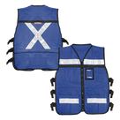 Chaleco de Seguridad Reflejante / 6 Bolsas Externas / 6 Broches Ajustables / Talla Extra Grande / Cierre Reforzado 20' / 2 Bolsas Internas