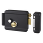 Cerradura Eléctrica con Botón de Salida / Incluye Llave  / Exterior / Derecha / Color Negro