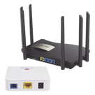 Kit ONU Bridge Dual GPON/EPON / Router Mesh Wi-Fi 5 / 1267 Mbps / 6 Antenas 6 dBi / IP41