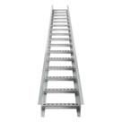 Escalera Portacables / Perfil Z / Peralte 3 1/4\" / Ancho 9\" / Paso 9\" / 3.66 m (12 ft) / Capacidad 205 Cables
