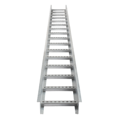 Escalera de Aluminio Portacables / Perfil Z / Peralte 3 1/4\" /Paso 9\" / Ancho 9\" / 3.66 metros / Capacidad Máx. 205 Cables / Incluye Cople Union y Tornillería
