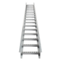 Escalera de Aluminio Portacables / Perfil Z / Peralte 3 1/4\" /Paso 9\" / Ancho 9\" / 3.66 metros / Capacidad Máx. 205 Cables / Incluye Cople Union y Tornillería