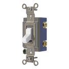 Interruptor de Palanca Industrial / 15 A / 120-277 V CA / Unipolar / Extra Pesado / Terminales Lateral y Posterior