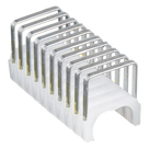 Grapas para cable / Aislamiento plástico UL / 300 piezas / 9 mm x 15 mm / 0.35 x 0.59 in / NM Romex 14/3, 12/3
