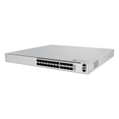 Switch eKit Core para Fibra Óptica Administrable Capa 3 / 16 puertos SFP 10 Gbps + 8 Puertos SFP28 25 Gbps / Capacidad de Conmutación 1,120 Gbit/s / Gestión Gratuita desde la Nube / Libre de Licenc