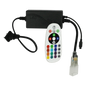 Adaptador de Corriente con Control de Funciones Remoto para Manguera Neón LED RGB JUML-5050-03.