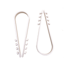 Clips Sujetadores de Plástico / 100 Piezas / Diámetro 19 a 25 mm / Fijación en Pared / UTP, Coaxial y Eléctrico