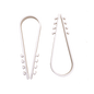 Bolsa con 100 clips sujetadores de plástico para cables de 19 a 25 mm. Ideales para instalaciones en pared, brindan sujeción firme y segura.
