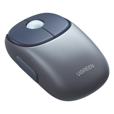 Mouse Inalámbrico FUN | Recargable| 2.4G & Bluetooth | 4 Niveles de DPI | Silencioso | Ergonómico | 5 Botones | Compatible con Windows, macOS 10.5, Android iOS Linux y Chrome OS | Color Azul.