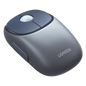 Mouse Inalámbrico FUN | Recargable| 2.4G & Bluetooth | 4 Niveles de DPI | Silencioso | Ergonómico | 5 Botones | Compatible con Windows, macOS 10.5, Android iOS Linux y Chrome OS | Color Azul.