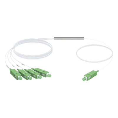 UFiber Splitter (Divisor Óptico) PLC 1 x 4, con conectores SC/APC