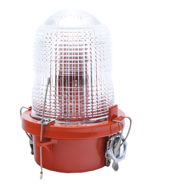 Lámpara de Obstrucción Roja/ Luz Fija Tipo L-810, LED de baja intensidad/ 120 - 240 Vca/ Luz Infraroja