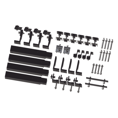 Caja de accesorios de aluminio  negro anodizado para montaje VEKTOR8BLK , arreglo 1X4 para techo