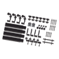 Caja de accesorios de aluminio  negro anodizado para montaje VEKTOR8BLK , arreglo 1X4 para techo
