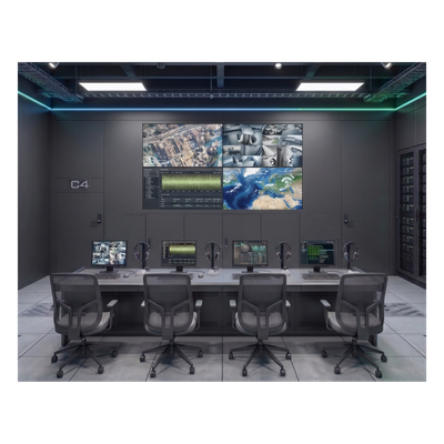 Kit Videowall 2x2 / 4 Pantallas 55\" Full HD / Decodificador 16CH 4K / Base de Piso / Hikvision