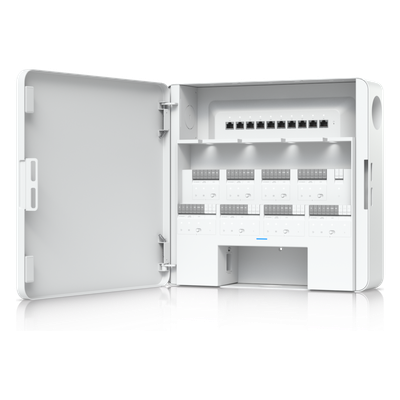 Enterprise Access Hub/Concentrador de Acceso Empresarial con Control de Entrada y Salida de hasta 8 Puertas y Soporte de Respaldo de Batería