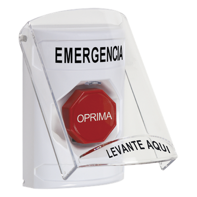 Botón Multipropósito, Emergencia, Reset Con Llave, Español, Tapa De Policarbonato, 2 Relevadores forma C, Interior