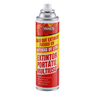 Extintor Aerosol Portátil / 250 ml / Descarga 35 s / Alcance 2 m (6.6 ft) / Clases A, K y Li / Sin Flúor ni PFAS