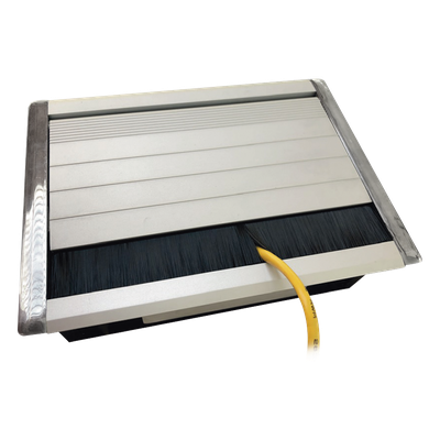 Caja Universal Vacía de 2 Módulos para Instalación en Escritorio (Voz, Datos, Video, Contactos Eléctricos), (No Incluye Accesorios)