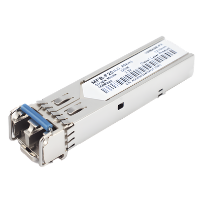 Transceptor mini-Gbic SFP 100Mbps LC 1310nm para fibra Mono Modo 20 Km