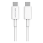 Cable USB-C a USB-C / 1 Metro (3.28 Pies) / Ideal para Celulares Android / Carga Rápida 3 Amp / Carga y Sincronización de Datos / 480 Mbps / 60 Watts