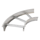 Curva Horizontal de Aluminio / Perfil Z / Peralte 3 1/4\" (82.55 mm) / Ancho 12\" (304.8 mm) / Radio 8\" (203.2 mm) / 90°